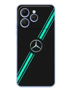 Чохол для TECNO Spark 40 з картинкою «Спортивні лінії Mercedes»