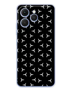 Чохол для TECNO Spark 40 з картинкою «Mercedes паттерн зірок»