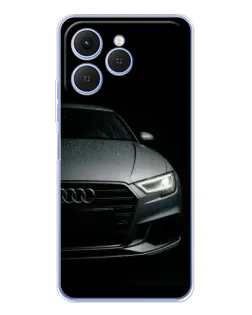 Чехол для TECNO Spark 40 с картинкой «Audi — детализация кузова»
