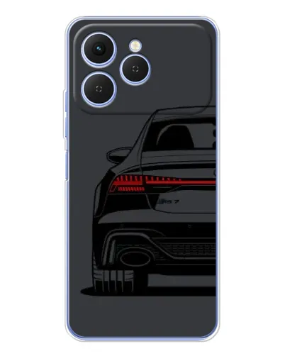 Чехол для TECNO Spark 40 с картинкой «Задняя часть Audi — арт»