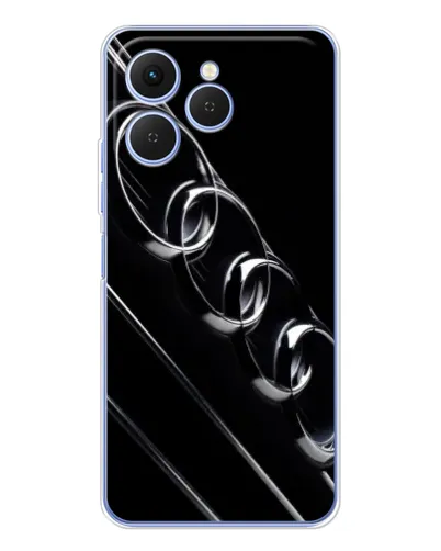 Чехол для TECNO Spark 40 с картинкой «Audi — абстрактные кольца»