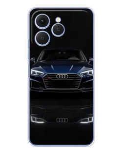 Чехол для TECNO Spark 40 с картинкой «Audi — ночное отражение»
