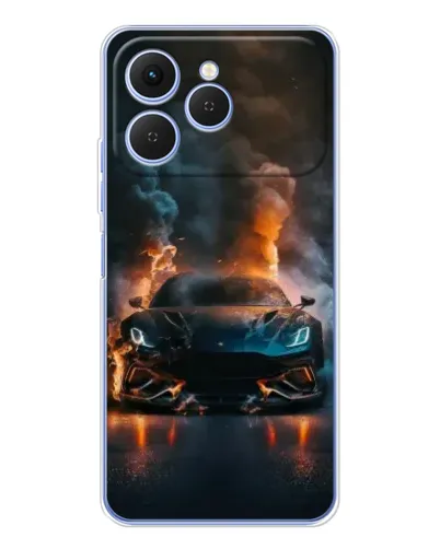Чехол для TECNO Spark 40 с картинкой «Lamborghini дымная эстетика» Чехол для TECNO Spark 40 с картинкой «Lamborghini дымная эстетика»