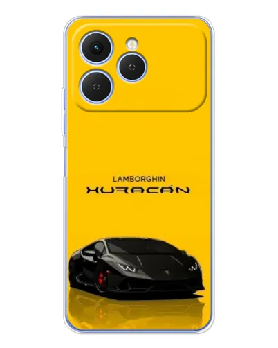 Чехол для TECNO Spark 40 с картинкой «Lamborghini Huracan черный» Чехол для TECNO Spark 40 с картинкой «Lamborghini Huracan черный»