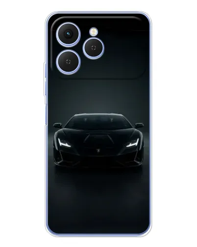 Чехол для TECNO Spark 40 с картинкой «Черный Lamborghini Aventador» Чехол для TECNO Spark 40 с картинкой «Черный Lamborghini Aventador»