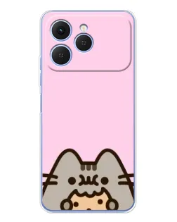 Чехол для TECNO Spark 40 с картинкой «Pusheen и печенье» Чехол для TECNO Spark 40 с картинкой «Pusheen и печенье»