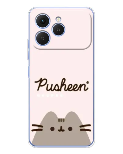 Чехол для TECNO Spark 40 с картинкой «Pusheen логотип» Чехол для TECNO Spark 40 с картинкой «Pusheen логотип»