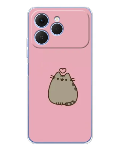 Чехол для TECNO Spark 40 с картинкой «Pusheen сердце» Чехол для TECNO Spark 40 с картинкой «Pusheen сердце»