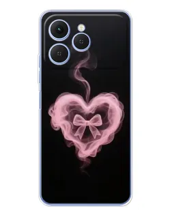 Чехол для TECNO Spark 40 с картинкой «Дымчатое сердце»