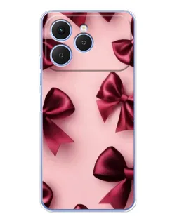 Чехол для TECNO Spark 40 с картинкой «Бордовый атлас»