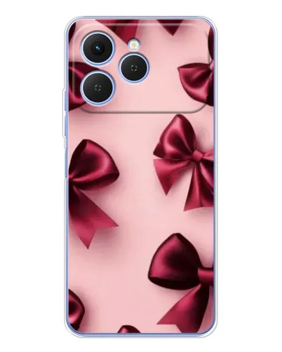 Чехол для TECNO Spark 40 с картинкой «Бордовый атлас»