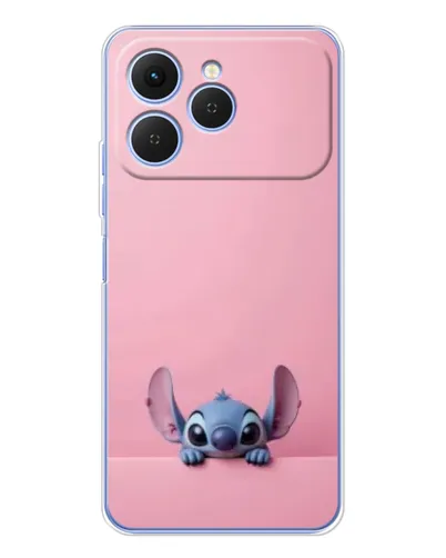 Чехол для TECNO Spark 40 с картинкой «Stitch выглядывает»