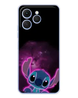 Чехол для TECNO Spark 40 с картинкой «Неоновый Stitch» Чехол для TECNO Spark 40 с картинкой «Неоновый Stitch»