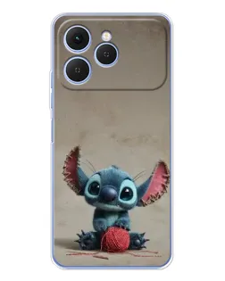 Чехол для TECNO Spark 40 с картинкой «Стич на коричневом фоне» Чехол для TECNO Spark 40 с картинкой «Стич на коричневом фоне»