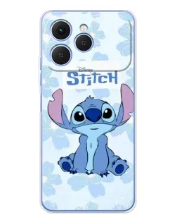 Чехол для TECNO Spark 40 с картинкой «Stitch среди цветов» Чехол для TECNO Spark 40 с картинкой «Stitch среди цветов»