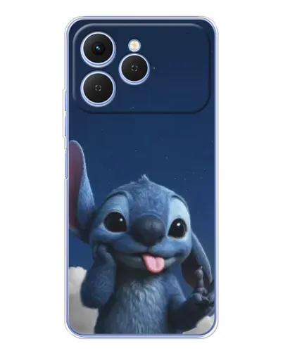 Чехол для TECNO Spark 40 с картинкой «Стич в облаках»