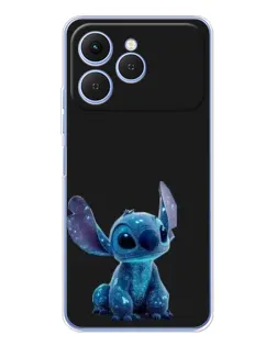 Чехол для TECNO Spark 40 с картинкой «Стич на черном» Чехол для TECNO Spark 40 с картинкой «Стич на черном»