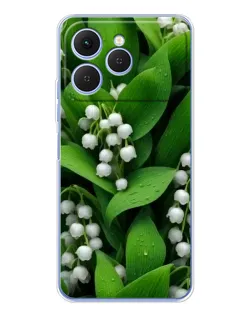 Чохол для TECNO Spark 40 з картинкою «Конвалії в зелені»