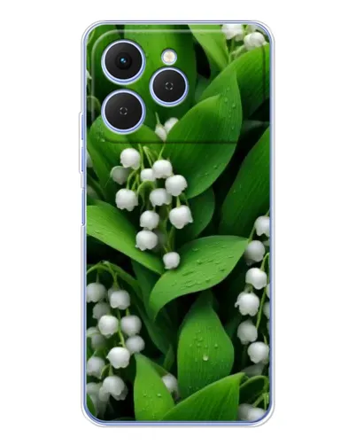 Чехол для TECNO Spark 40 с картинкой «Ландыши в зелени»
