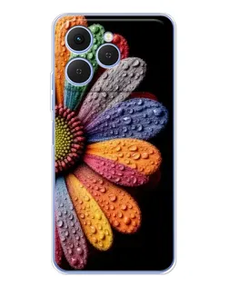 Чохол для TECNO Spark 40 з картинкою «Райдужна квітка»
