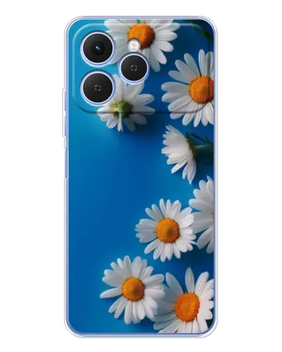 Чехол для TECNO Spark 40 с картинкой «Белоснежные маргаритки»