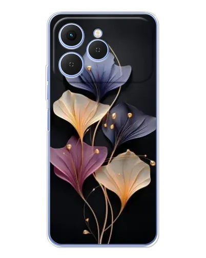 Чехол для TECNO Spark 40 с картинкой «Лиловые цветы грации»