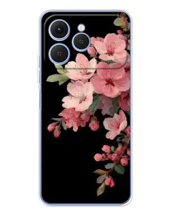 Чохол для TECNO Spark 40 з картинкою «Рожева гілка сакури»