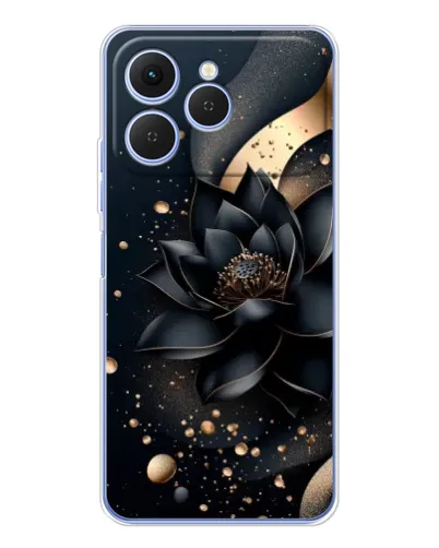 Чехол для TECNO Spark 40 с картинкой «Черный лотос»