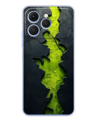 Чехол для TECNO Spark 40 с картинкой «Салатовый разлом скалы» Чехол для TECNO Spark 40 с картинкой «Салатовый разлом скалы»