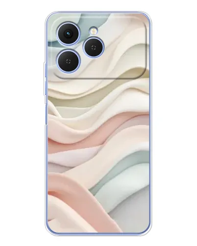 Чехол для TECNO Spark 40 с картинкой «Пастельные нежные волны» Чехол для TECNO Spark 40 с картинкой «Пастельные нежные волны»