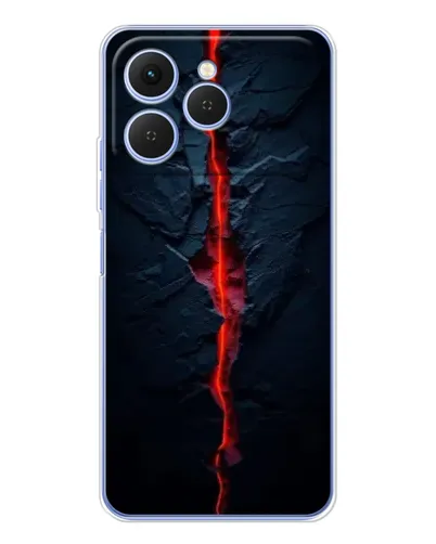 Чехол для TECNO Spark 40 с картинкой «Kрасная лавовая трещина» Чехол для TECNO Spark 40 с картинкой «Kрасная лавовая трещина»