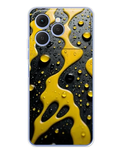 Чехол для TECNO Spark 40 с картинкой «Жидкое желтое золото» Чехол для TECNO Spark 40 с картинкой «Жидкое желтое золото»