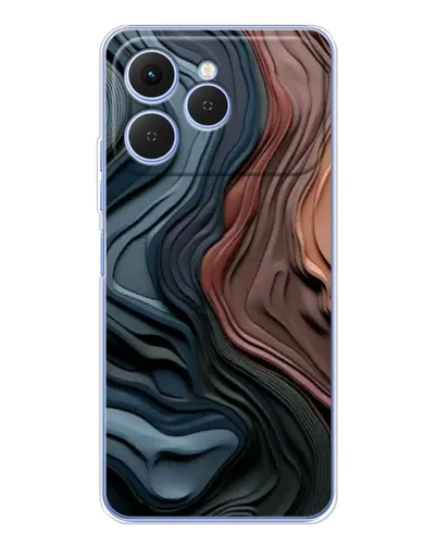 Чехол для TECNO Spark 40 с картинкой «Цветные волны каньона» Чехол для TECNO Spark 40 с картинкой «Цветные волны каньона»