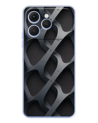 Чехол для TECNO Spark 40 с картинкой «Объемное серое плетение» Чехол для TECNO Spark 40 с картинкой «Объемное серое плетение»