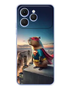 Чехол для TECNO Spark 40 с картинкой «Капи-мен супергерой» Чехол для TECNO Spark 40 с картинкой «Капи-мен супергерой»
