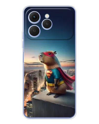 Чехол для TECNO Spark 40 с картинкой «Капи-мен супергерой»