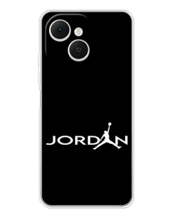 Чехол для TECNO Spark 40C с картинкой «Jordan White Logo»