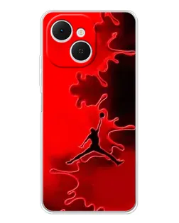 Чехол для TECNO Spark 40C с картинкой «Jordan Red Smoke»