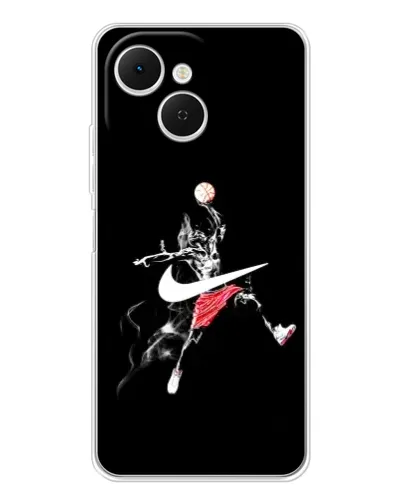 Чехол для TECNO Spark 40C с картинкой «Jordan Jumpman» Чехол для TECNO Spark 40C с картинкой «Jordan Jumpman»