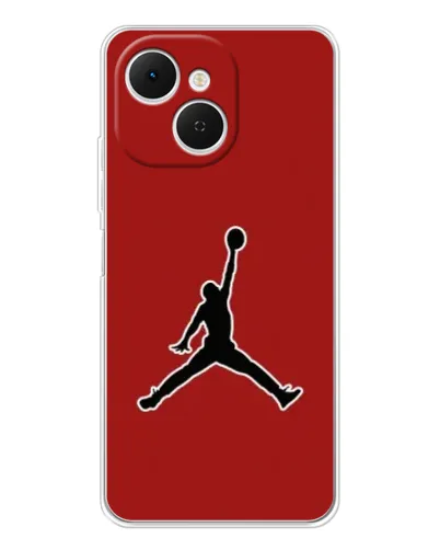 Чехол для TECNO Spark 40C с картинкой «Jordan Red Back» Чехол для TECNO Spark 40C с картинкой «Jordan Red Back»