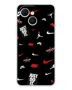Чехол для TECNO Spark 40C с картинкой «Nike Mix Pattern»