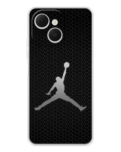 Чехол для TECNO Spark 40C с картинкой «Jordan Dark Carbon» Чехол для TECNO Spark 40C с картинкой «Jordan Dark Carbon»