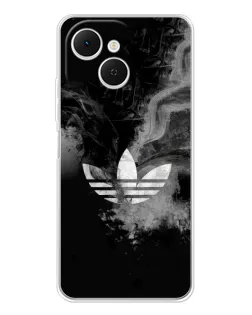 Чехол для TECNO Spark 40C с картинкой «Абстрактный дым Adidas»
