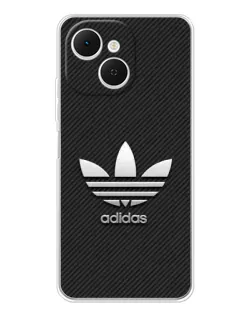 Чехол для TECNO Spark 40C с картинкой «Adidas Карбоновая текстура»