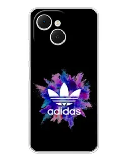 Чехол для TECNO Spark 40C с картинкой «Взрыв красок Adidas»