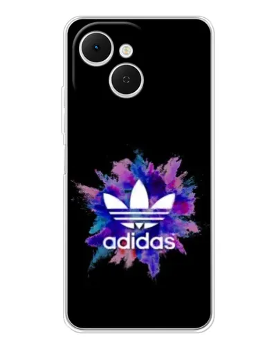 Чехол для TECNO Spark 40C с картинкой «Взрыв красок Adidas»