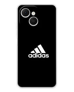 Чехол для TECNO Spark 40C с картинкой «Черная классика Adidas»