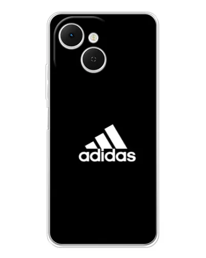 Чехол для TECNO Spark 40C с картинкой «Черная классика Adidas»