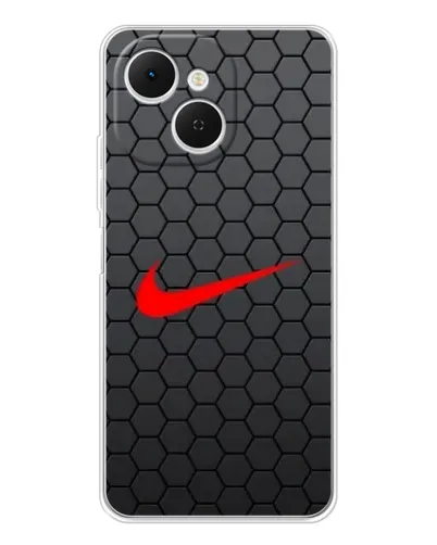 Чехол для TECNO Spark 40C с картинкой «Nike — карбоновая сетка» Чехол для TECNO Spark 40C с картинкой «Nike — карбоновая сетка»