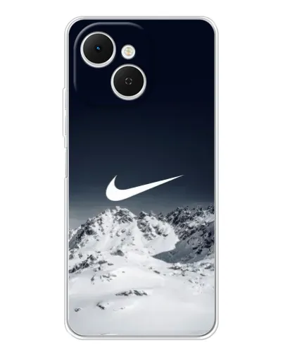 Чехол для TECNO Spark 40C с картинкой «Nike — зимние горы» Чехол для TECNO Spark 40C с картинкой «Nike — зимние горы»